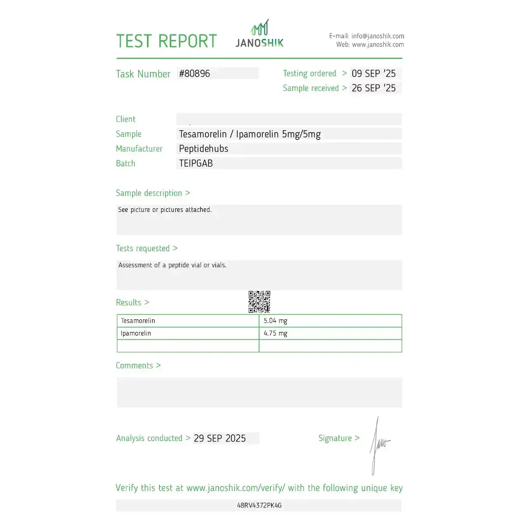 Tesamorelin/Ipamorelin 10 mg